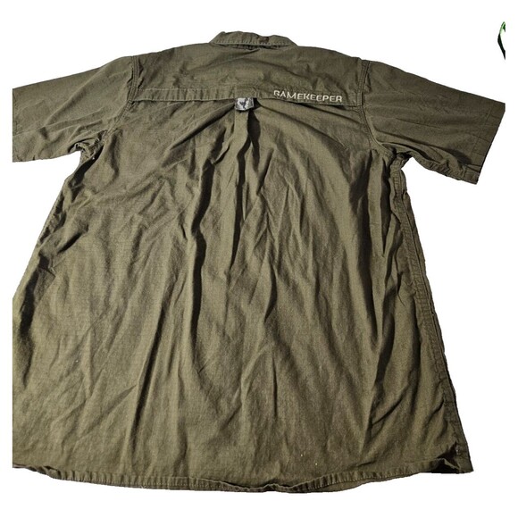 Gamekeeper Men's Short Button Up / Pockets Camo Shirt Size XL - Picture 2 of 11
